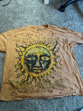 Sublime Sun Graphic Short Sleeve Tee - Orange